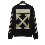 Off White Yellow Tape Round Neck Sweatshirt Replica