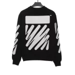 Off White Graffiti Ekg Printed Sweatshirt Replica