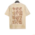 Balenciaga Mud Dyed Heavy Metal Print T-shirt Reps