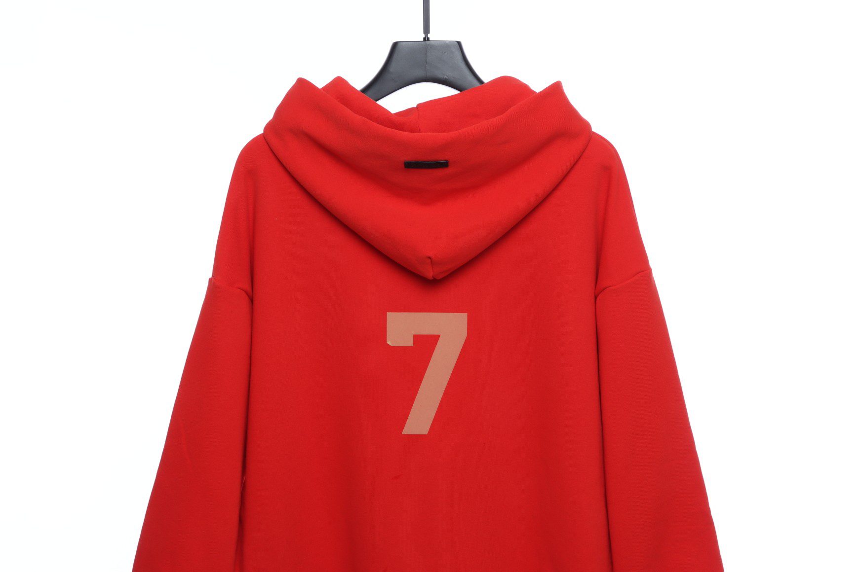 flocked figure 7 hoodie