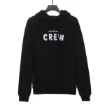 CREW slogan print hoodie