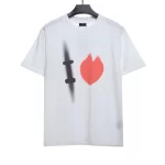 White Ink Wash Distressed T-Shirt