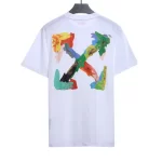 Environmental Protection Ink Hand-painted Color graffiti T-shirt