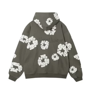 Denim Tears The Cotton Wreath Hoodie 'Dark Gray' 2