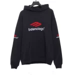 Balenciaga Before and After Red Double M Hoodie Reps