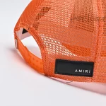 AMIRI Embroidered Paint Drip Core Logo Cap Orange1