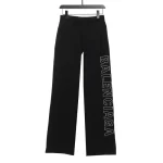 Balenciaga Large Hollow Letter Embroidered Trousers Replica