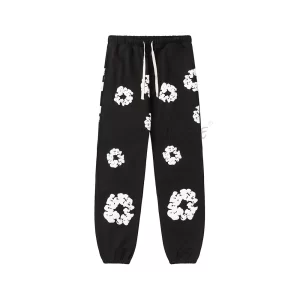Denim Tears Cotton Wreath Sweatpants Black1