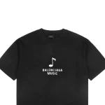 Balenciaga Musical Note Portrait Print T-Shirt Reps