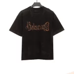 Balenciaga Mud Dyed Heavy Metal Print T-shirt Reps