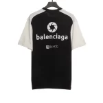 Balenciaga Black and White Stitching Logo T-Shirt Reps