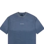 Balenciaga Back Blue Logo-print T-Shirt Reps