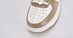 A Bathing Ape Bape Sta Patent Leather White Khaki (2023)1