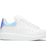 ALEXANDER MCQUEEN LEATHER PLATFORM TRAINERS SNEAKERS-LASER