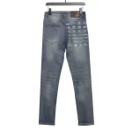 Balenciaga All over Logo Denim Trousers Reps