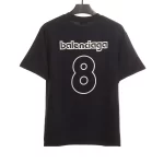 Balenciaga Back Black 8-Letter Logo Printing T-Shirt Reps
