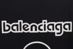 Balenciaga Back Black 8-Letter Logo Printing T-Shirt Reps