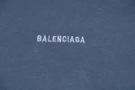 Balenciaga Back Blue Logo-print T-Shirt Reps