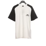 Balenciaga Black and White Stitching Logo T-Shirt Reps