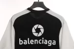 Balenciaga Black and White Stitching Logo T-Shirt Reps