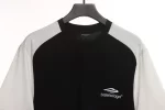 Balenciaga Black and White Stitching Logo T-Shirt Reps