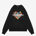 Balenciaga Colorful Love Print Sweatshirt Reps