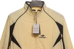 Balenciaga Contrast Color Patchwork Stand Collar Jacket Reps