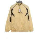 Balenciaga Contrast Color Patchwork Stand Collar Jacket Reps