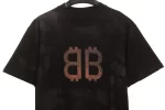 Balenciaga Distressed Crypto Print T-shirt Reps