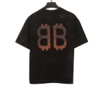 Balenciaga Distressed Crypto Print T-shirt Reps