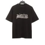 Balenciaga Distressed Washed Printed T-Shirt Reps