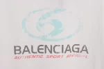 Balenciaga Distressed Washed Surf Print T-shirt Reps