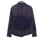 Balenciaga Gradient Plaid Long Sleeve Shirt Reps