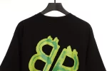 Balenciaga Green Painted Double B T-Shirt Reps