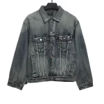 Balenciaga Gypsophila Rhinestone Denim Jacket Reps
