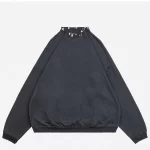 Balenciaga Iron Hoop Washed Distressed Round Neck Sweatshirt Reps