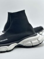 BALENCIAGA MEN'S 3XL SOCK RECYCLED KNIT SNEAKER IN BLACK