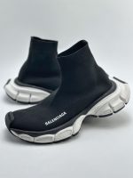 BALENCIAGA MEN'S 3XL SOCK RECYCLED KNIT SNEAKER IN BLACK