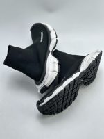 BALENCIAGA MEN'S 3XL SOCK RECYCLED KNIT SNEAKER IN BLACK