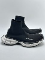 BALENCIAGA MEN'S 3XL SOCK RECYCLED KNIT SNEAKER IN BLACK