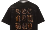 Balenciaga Mud Dyed Heavy Metal Print T-shirt Reps