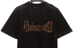 Balenciaga Mud Dyed Heavy Metal Print T-shirt Reps