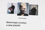 Balenciaga Musical Note Portrait Print T-Shirt Reps