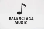 Balenciaga Musical Note Portrait Print T-Shirt Reps
