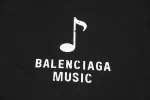 Balenciaga Musical Note Portrait Print T-Shirt Reps