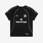 Balenciaga Paris Soccer Team Print T-Shirt Reps