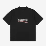 Balenciaga Political Stencil Logo Print T-Shirt Reps