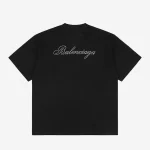 Balenciaga Rhinestone Logo T-Shirt Reps