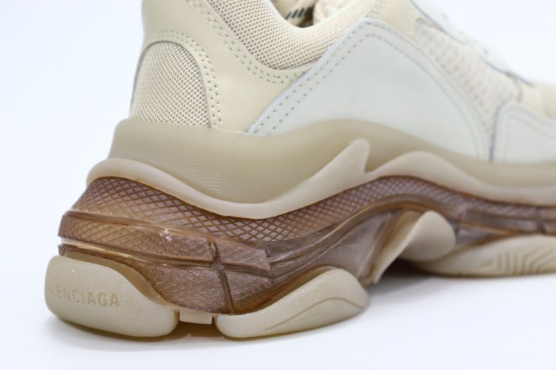 balenciaga triple s light brown 10
