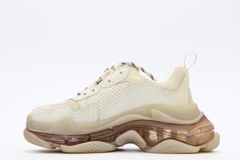 balenciaga triple s light brown 3